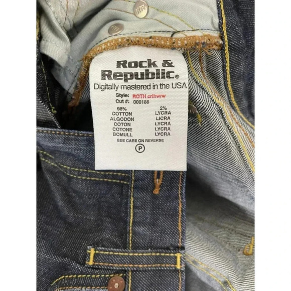 Rocks and Republic Womens Roth crthwrw Bootcut Leg Denim Jeans Sz 28 - Picture 11 of 12